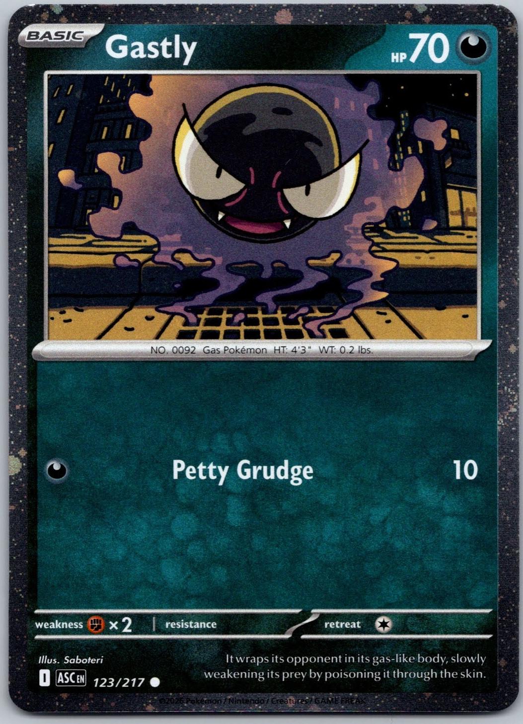 Ascended Heroes Gastly [Cosmos-Holo] Pokémon card